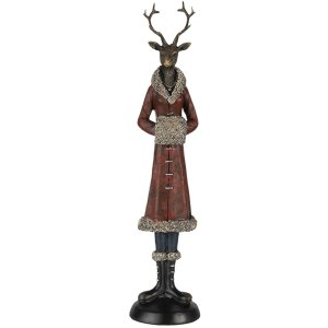 Décoration cerf multicolore 8x8x35 cm 6PR4618
