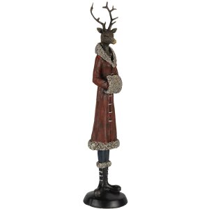 Décoration cerf multicolore 8x8x35 cm 6PR4618