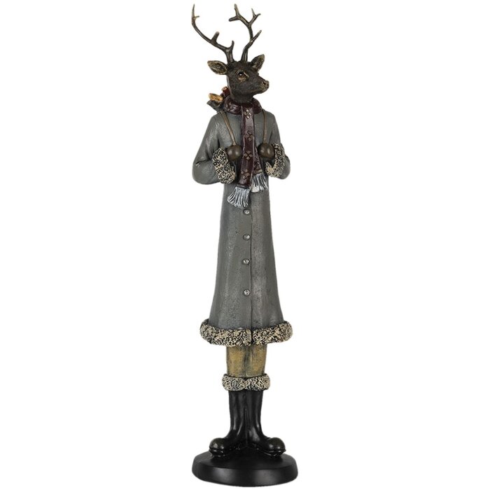 Décoration cerf multicolore 9x8x36 cm 6PR4619