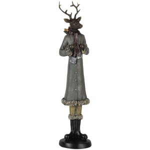 Décoration cerf multicolore 9x8x36 cm 6PR4619