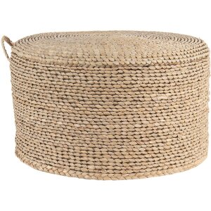 Puff marron Ø 40x23 cm 6RO0509