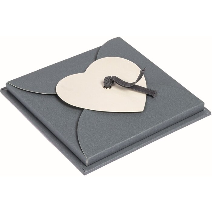 Leporello PIMP AND CREATE design cœur 11 photos 10x10 cm gris