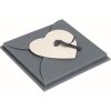 Leporello PIMP AND CREATE design cœur 11 photos 10x10 cm gris