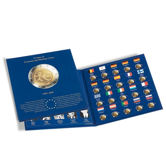 Album PRESSO, Euro-Collection pour pièces de 2 euros "10 ans UEM