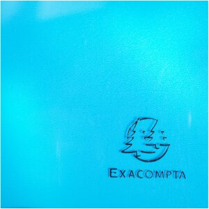 Exacompta Chemise à rabats PP 500µ 3 rabats élastique Iderama A4 bleu clair