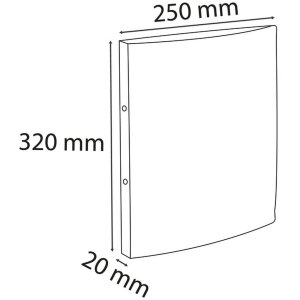 Exacompta 54183SE Classeur à anneaux vert foncé DIN A4 20mm dos 140 feuilles