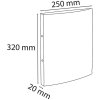Exacompta 54183SE Classeur à anneaux vert foncé DIN A4 20mm dos 140 feuilles