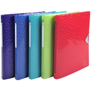 Classeur à anneaux Exacompta PP 500µ 4...