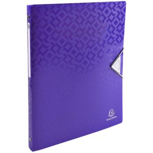 Classeur à anneaux Exacompta PP 500µ 4 anneaux dos 20 mm A4 OffiX assorti