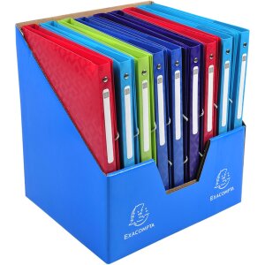 Classeur à anneaux Exacompta PP 500µ 4 anneaux dos 20 mm A4 OffiX assorti