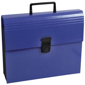 Exacompta Porte-documents avec poignée 12 compartiments dos extensible DIN A4