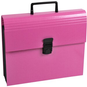 Exacompta Porte-documents avec poignée 12 compartiments dos extensible DIN A4