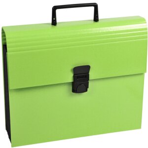 Exacompta Porte-documents avec poignée 12 compartiments dos extensible DIN A4