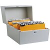 Exacompta 54728E Cassette métallique pour fiches 174x240x210mm Gris