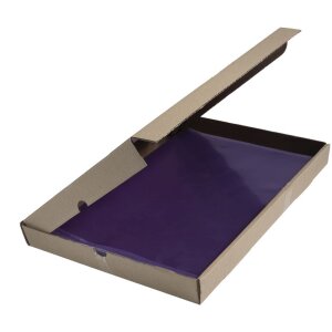 Exacompta 661205E 100 Pochettes de classement en PVC 130µ DIN A4 Violet