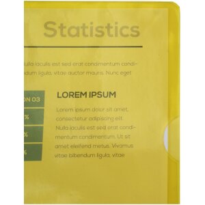 Exacompta paquet de 100 pochettes de classement PVC lisse et rigide 130µ, DIN A4 Jaune