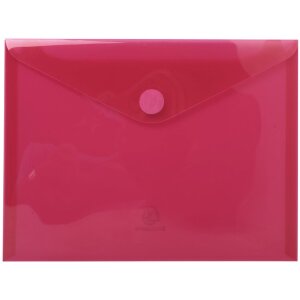 Exacompta Paquet de 5 pochettes pour prospectus avec fermeture velcro PP 200µ 24x18 cm assorties