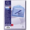 Exacompta Paquet de 5 pochettes pour prospectus avec fermeture velcro PP 200µ 24x18 cm assorties