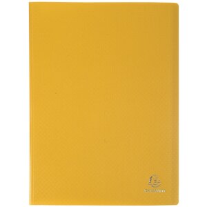 Exacompta 8519E Dossier de présentation A4 polypropylène 10 pochettes jaune 24x32 cm