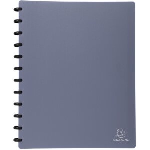 Dossier de présentation Exacompta Gris 30 pochettes 24x32cm pour DIN A4 800µ Polypropylène