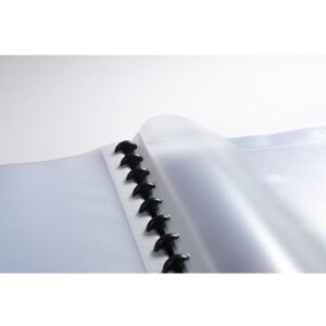 Exacompta 86351E Dossier de présentation PP 800µ 30 pochettes 24x32cm DIN A4 noir