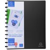 Exacompta 86351E Dossier de présentation PP 800µ 30 pochettes 24x32cm DIN A4 noir