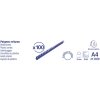 Exacompta 75301E Spirales à relier 10 mm 21 anneaux pour DIN A4 Noir 100 pièces