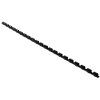 Exacompta 76101E 25 spirales de reliure en PVC 6mm pour DIN A4 noir 21 anneaux pour 20 feuilles