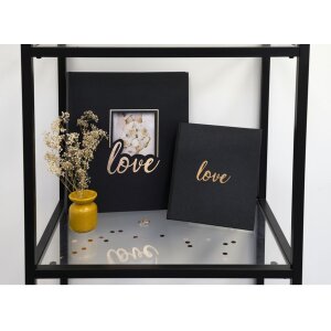 Exacompta Livre dor Love noir 21x19 cm 140 pages blanches