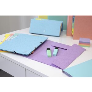 Exacompta Chemise à élastique Colorspan série Aquarel A4 couleurs assorties