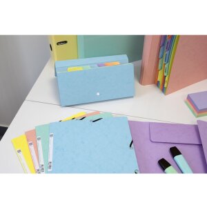 Exacompta Chemise à élastique Colorspan série Aquarel A4 couleurs assorties