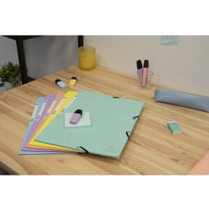 Exacompta Chemise à élastique Colorspan série Aquarel A4 couleurs assorties