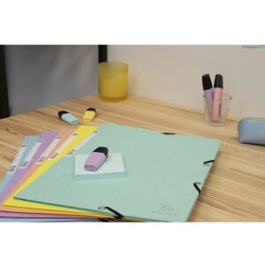 Exacompta Chemise à élastique Colorspan série Aquarel A4 couleurs assorties