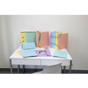 Exacompta Chemise à élastique Colorspan série Aquarel A4 couleurs assorties