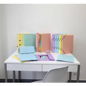 Exacompta Chemise à élastique Colorspan série Aquarel A4 couleurs assorties