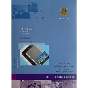 Henzo Pochettes photo 4 photos 13x18 cm blanc 10 feuilles paquet
