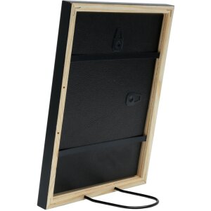 Cadre en bois Deknudt S41JL2 noir 6x9 cm