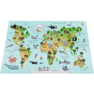 Sous-main HERMA 550 x 350 mm, carte du monde