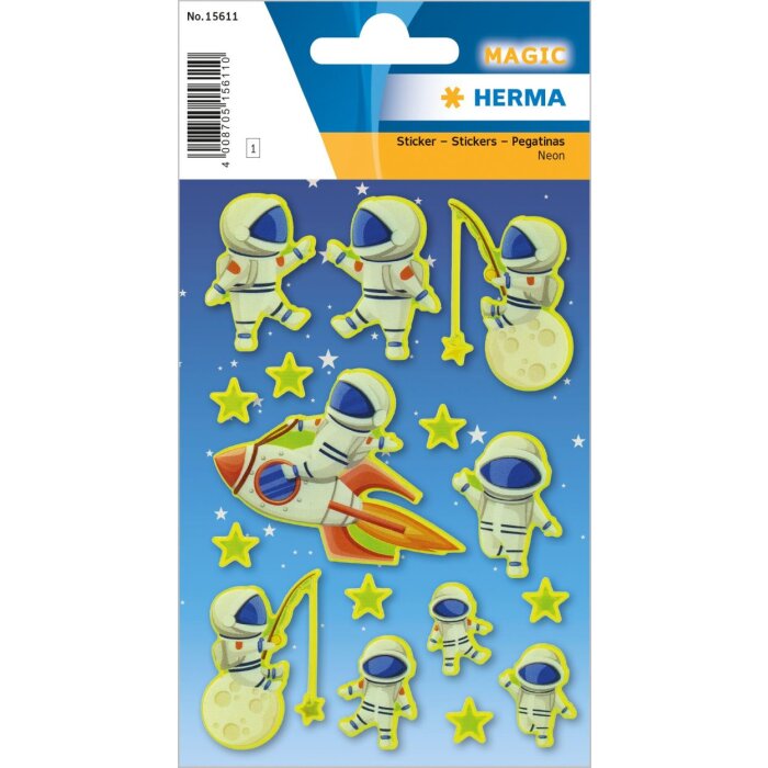 Autocollants fluo HERMA Luca sur la lune