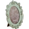 Clayre & Eef Cadre photo baroque 2F0883 turquoise 19x2x25 cm - 12x16 cm
