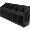 Clayre & Eef 5H0518 Étagère murale 60x13x28 cm noir Armoire de rangement