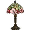 LumiLamp 5LL-6161 Lampe de table Tiffany Ø 21x39 cm E14-max 1x25W Vert