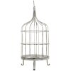 Clayre & Eef 5Y3477 Cage à oiseaux Décoration oiseau blanc Ø 26x61 cm