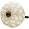 Clayre & Eef 64877 Bouton de porte, set de 4, beige Ø 4x3 cm
