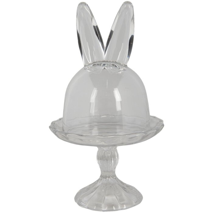 Clayre & Eef 6GL3377 Cloche en verre Transparent Ø 14x23 cm