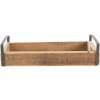 Clayre & Eef Plateau décoratif (set de 3) Marron 35x20x5 - 30x15x5 - 25x10x5 cm