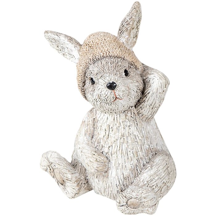 Clayre & Eef 6PR3493 Décor Lapin gris 11x9x13 cm