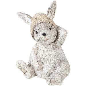 Clayre & Eef 6PR3493 Décor Lapin gris 11x9x13 cm