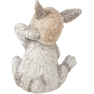 Clayre & Eef 6PR3493 Décor Lapin gris 11x9x13 cm