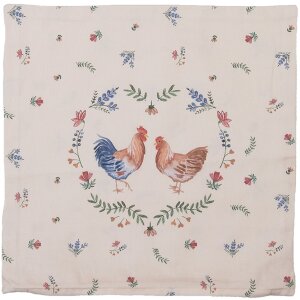 Clayre & Eef CAR21 Housse de coussin beige 40x40 cm